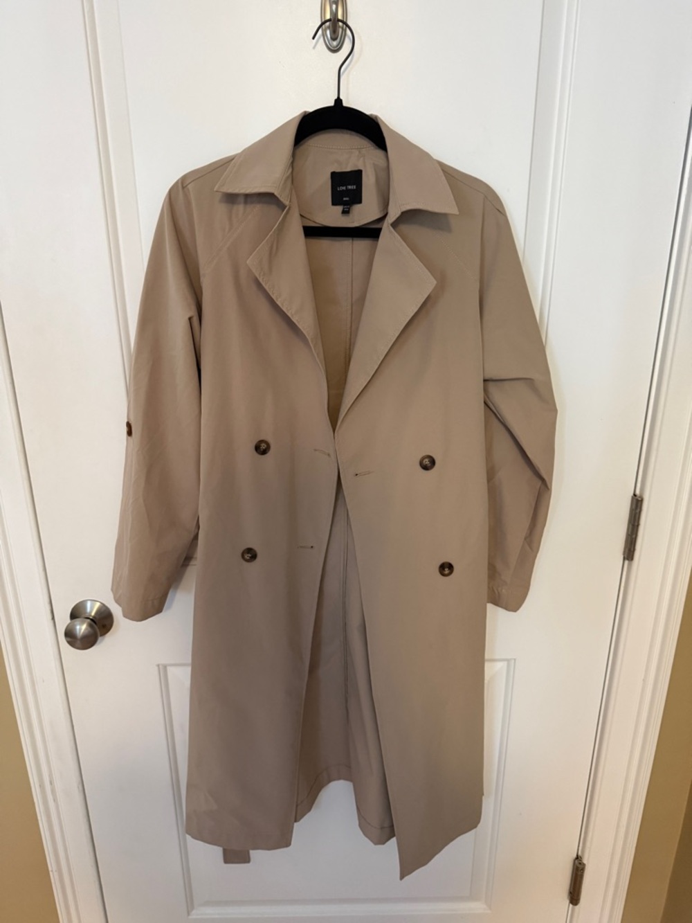 Love Tree Beige Trench Coat